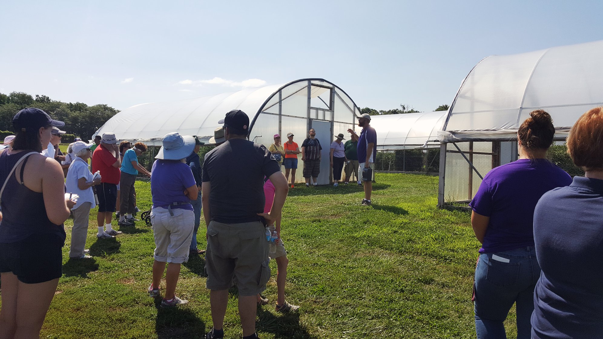 Discussing Plants at a KSRE field day